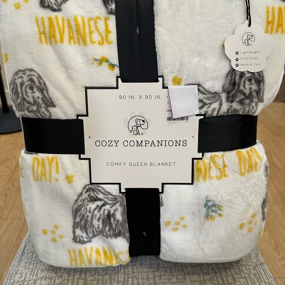 Cozy Companions Other - Havanese Day Dogs Throw Blanket NEW Queen